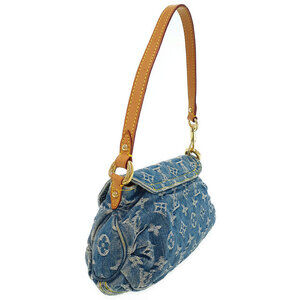 Louis Vuitton Denim Shoulder Pleaty Semi Bag Monogram